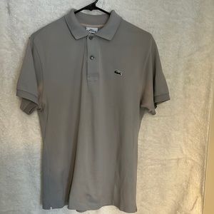 Lacoste grey polo, some wear